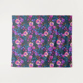 Waterverven bloemen van het flessenpatroon van de  wandkleed (Voorkant (horizontaal))