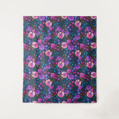 Waterverven bloemen van het flessenpatroon van de  wandkleed (Voorkant)