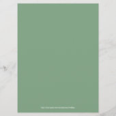 Waterverven Bloemenkrans aangepaste kalligrafie Menu (Achterkant)