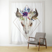 Waterverven boho geometrische dreamcatcher bull sk wandkleed (In situ)