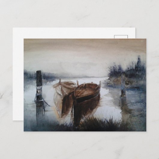 waterverven briefkaart (Voorkant / Achterkant)