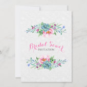 Waterverven Colorful Floral Bouquet Kaart (Achterkant)