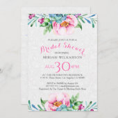 Waterverven Colorful Floral Bouquet Kaart (Voorkant / Achterkant)