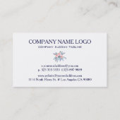 Waterverven Colorful Floral Bouquet Visitekaartje (Achterkant)