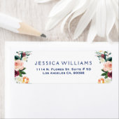 Waterverven Colorful Flowers Etiket (Insitu)