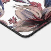 Waterverven Crimson Bloemen op wit Bureaumat (Hoek)