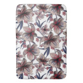 Waterverven Crimson Floral Badmat (Voorkant Verticaal)