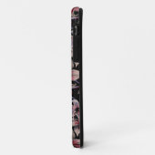 Waterverven Crimson op zwart Case-Mate iPhone Case (Achterkant/links)
