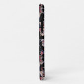 Waterverven Crimson op zwart Case-Mate iPhone Case (Achterkant/links)