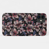 Waterverven Crimson op zwart Case-Mate iPhone Case (Achterkant (horizontaal))