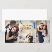  Waterverven Elegante bruiloft Dank u Bedankkaart (Voorkant / Achterkant)