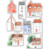 Waterverven en behuizingen sticker (Voorkant)