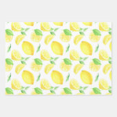  Waterverven en blauwe strepen Inpakpapier Vel (Voorkant 3)