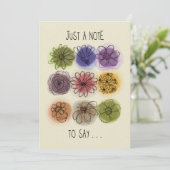 Waterverven en Inktbloemen Elke Gelegenheid Note K (Staand voorkant)