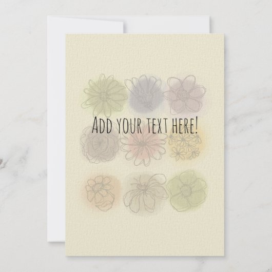 Waterverven en Inktbloemen Elke Gelegenheid Note K (Achterkant)