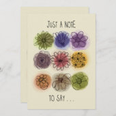 Waterverven en Inktbloemen Elke Gelegenheid Note K (Voorkant / Achterkant)