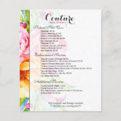 Waterverven Floral Bouquet Lijst Flyer (Voorkant)