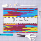 Waterverven golven abstract ontwerp tissuepapier (Craft)