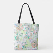 Waterverven Handverf Rozen Tote Bag (Achterkant)