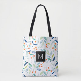 Waterverven Illustratie Botanisch Patroon Tote Bag