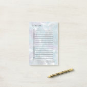 Waterverven in Blauw en Lavender Post-it® Notes (Op bureau)