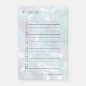 Waterverven in Blauw en Lavender Post-it® Notes (Voorkant)