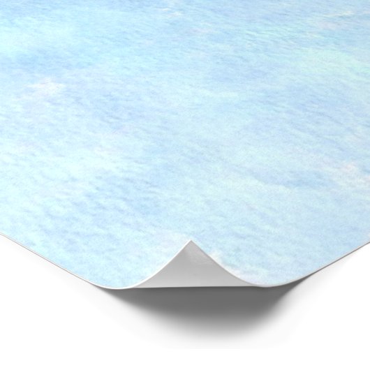 Waterverven in de vlucht poster (Hoek)