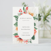 waterverven in de zomer Verticale RSVP-kaart RSVP Kaartje (Staand voorkant)