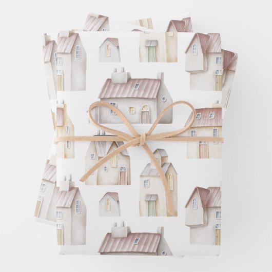 Waterverven Inpakpapier Vel (In situ)