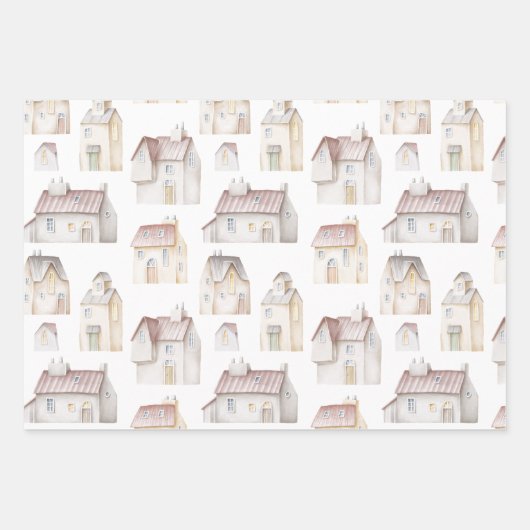 Waterverven Inpakpapier Vel (Voorkant)