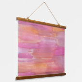 Waterverven juli Sunrise Hangend Wandkleed (Gebogen)