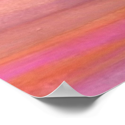 Waterverven juli Sunrise Poster (Hoek)