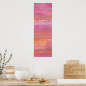 Waterverven juli Sunrise Poster (Keuken)