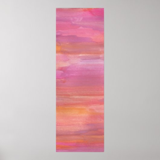 Waterverven juli Sunrise Poster (Voorkant)