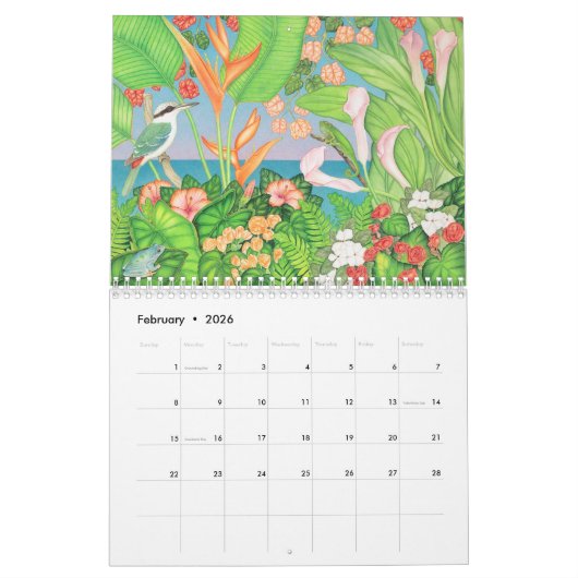 Waterverven Kalender (Feb 2026)