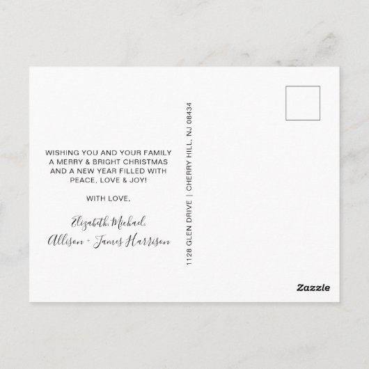 Waterverven kerstmis pine Tree Briefkaart (Achterkant)