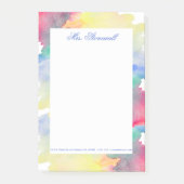 Waterverven Kleurrijk Vormontwerp Post-it® Notes (Voorkant)