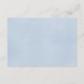 waterverven met koraalappel blauwe flora bruiloft  informatiekaartje (Achterkant)