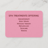 Waterverven met roze en blauwe pasta visitekaartje (Achterkant)