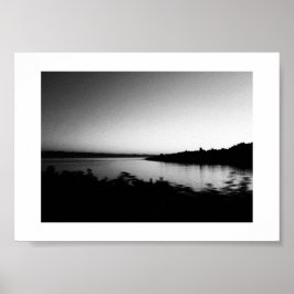 Waterverven Nederland Zwart-wit Fotografie Poster