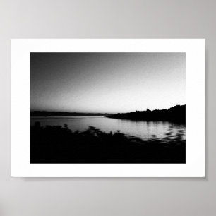 Waterverven Nederland Zwart-wit Fotografie Poster