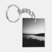 Waterverven Nederland Zwart-wit Fotografie Sleutelhanger (Voorkant Links)