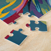 Waterverven Paardenkop Illustratie Legpuzzel (Zijkant)