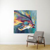 Waterverven Paardenkop Illustratie Wandkleed (In Situ (horizontaal))