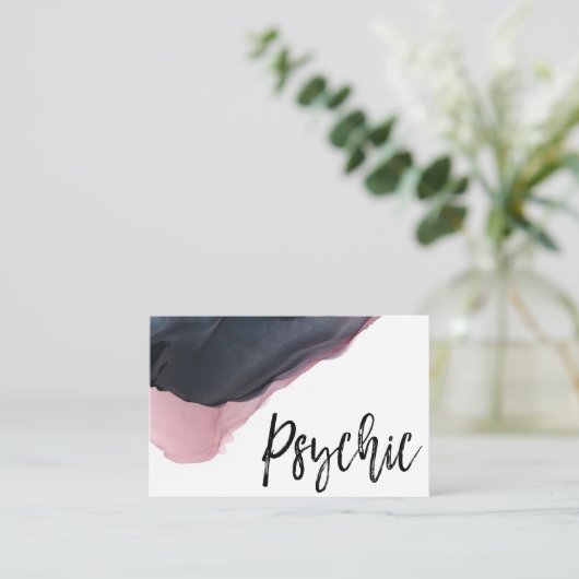 *~* Waterverven Psychische middelgrote intuïtieve Visitekaartje (Staand voorkant)