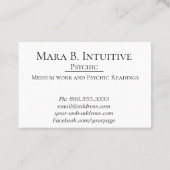 *~* Waterverven Psychische middelgrote intuïtieve  Visitekaartje (Achterkant)