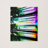 Waterverven Regenboog en Sunshine Forest Legpuzzel (Verticaal)