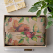 Waterverven rode rozen op hout tissuepapier (Geschenk)