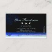 Waterverven Sky Clouds Sparking Diamonds Monogram Visitekaartje (Achterkant)