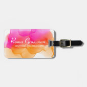 Waterverven Sorbet Bagagelabel (Voorkant horizontaal)